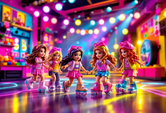 lego friends roller disco