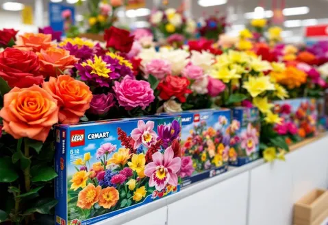 kmart flower lego